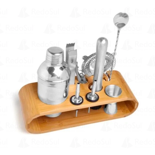 Kit Bar personalizado em Bambu